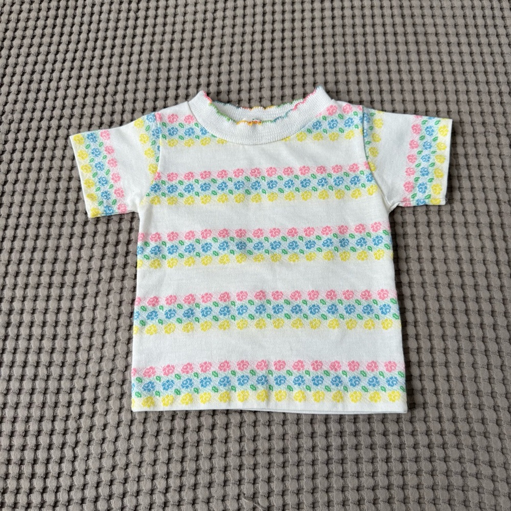 Vintage Healthtex floral shirt 12m